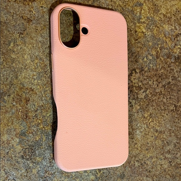 OtterBox Apple iPhone 16 Plus Symmetry Leather Case with MagSafe Blush Pink - Picture 1 of 2